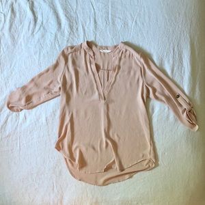 Lush blouse - silky blush top size small